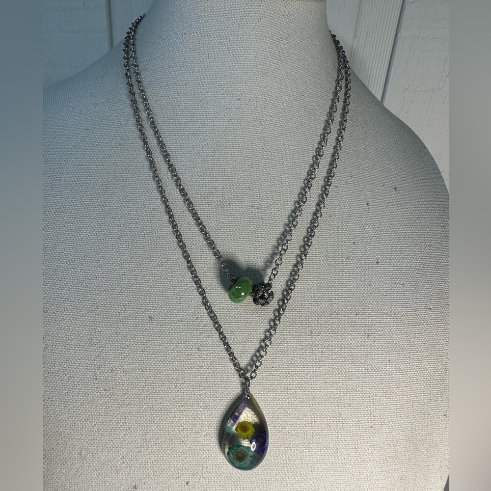 Two fun casual boho necklaces